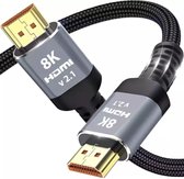 Câble HDMI 2.1 - 8k - Tressé - 2 mètres