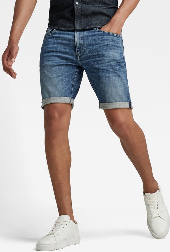 G-Star RAW 3301 slim fit jeans in katoenblend met gekleurde wassing • Zwart • de Bijenkorf