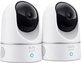 2 x Eufy by Anker 2K Indoor Camera - Zwart en wit,Bundelvoordeel