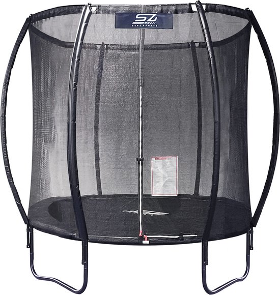 Senz Sports - Trampoline met Veiligheidsnet - Plus - 244 cm - Rond - Trampoline met Springveren - J4000 serie