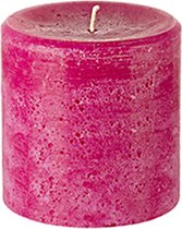 Bougie cylindrique fuchsia H10