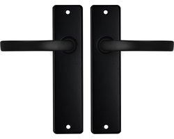 AXA Deurbeslag set Binnendeur - Edge Basic Blok - Deurkruk Zwart - Deurklink met schild