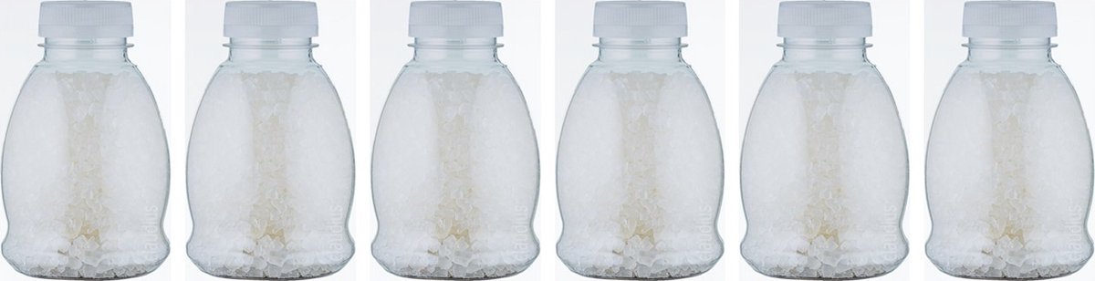 Goedkoopste Claudius Badzout No Scent No Colour - 375 gram - Fles met transparant deksel - set van 6 stuks