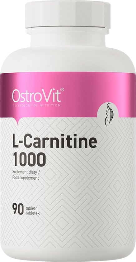 OstroVit - L-Carnitine 1000 mg - 90 Tabletten - Vetverbranders - Fat Metabolic Support - Vet Verbranden, Afvallen, Fat Burner, Dieet