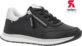 RIEKER 42505 00 sneaker veter/rits ZWART