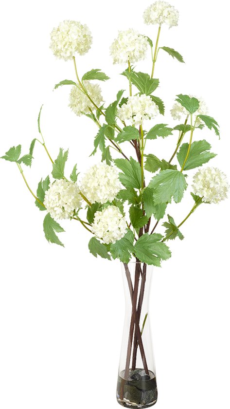 Tige d'hortensia illusion d'eau artificielle Witte H78