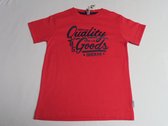 T shirt - Korte mouwen - Jongens - Rood - Quality - 6 / 7 jaar 116 / 122