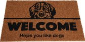 Relaxpets - Deurmat - Welcome hope you like dogs - 75x45cm