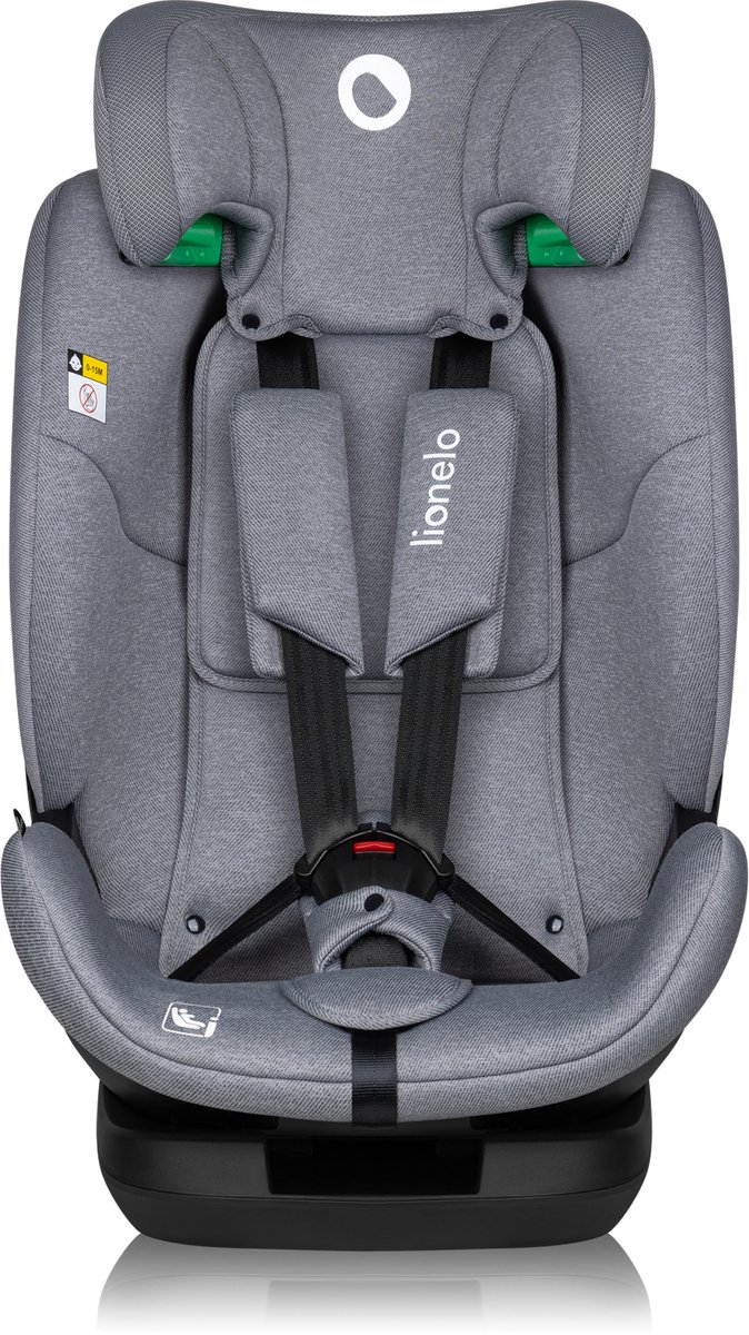Lionelo Lavender i-Size Baby Autostoeltje - 9 tot 36 kg (1,5-12 jaar / Groep 1 2 3 / 76-150 cm) - Autostoel met ISOFIX - Hoge Versterkte Zijbescherming - Ventilatie – Stalen Versterkin - Installatie-indicatoren - 5 Ligposities, Verstelbare Hoofdsteun thumbnail 6
