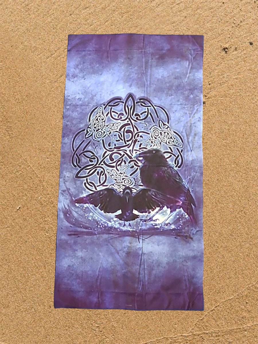 Raaf Strandlaken 90*180cm Celtic Raven