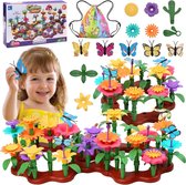 bloementuin, speelgoed voor meisjes vanaf 3, 4, 5, 6 jaar, kinderen, bloemen, bouwstenen, doe-het-zelf boeket, cadeau, tuinspeelgoed voor kinderen, kunstbloemstuk, cadeau