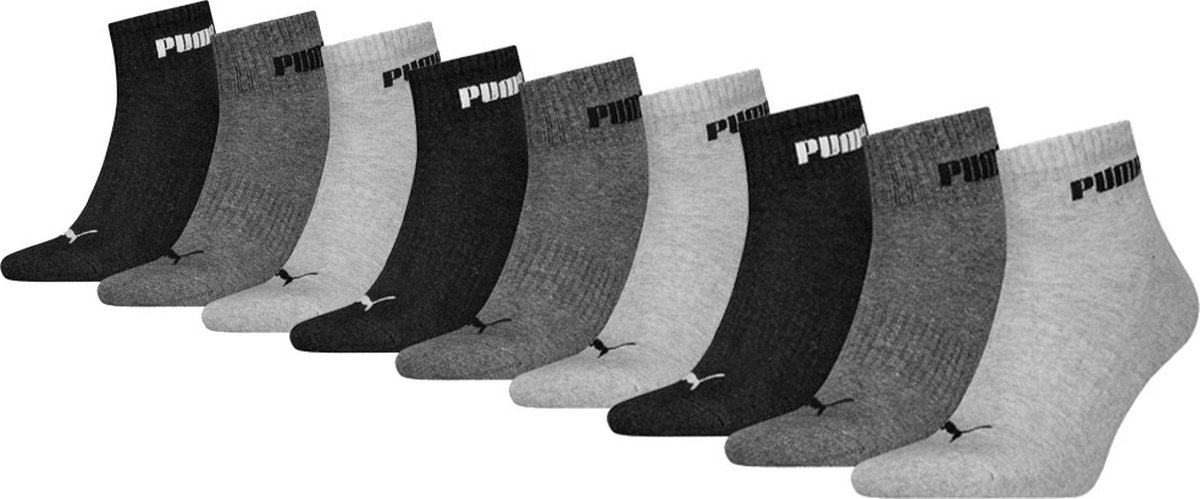 Puma Quartersokken Cushioned New Generation 9 paar Grijs