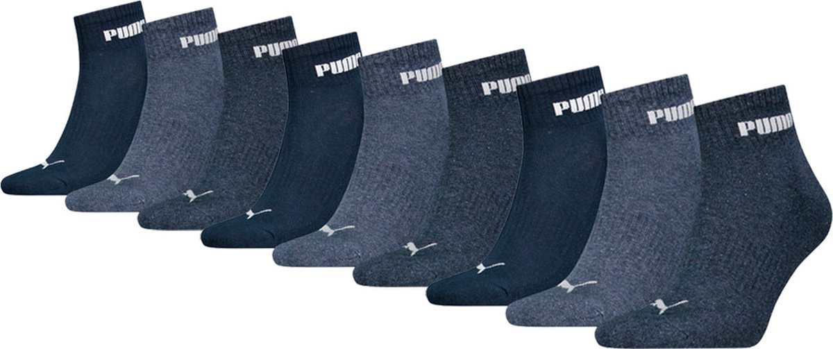 Puma Quartersokken Cushioned New Generation 9 paar Blauw