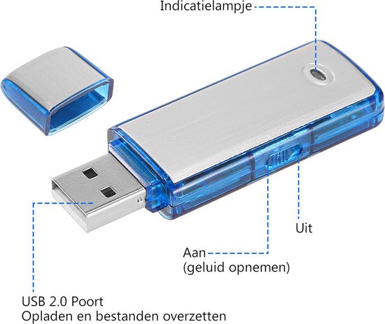 Wie Viele Lieder Passen Auf 4gb Usb Stick 4GB USB-Stick Voice Recorder - Memorecorder - Automatisch opnemen