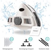 Novani Magnetische Ramenwasser - Spons - Microvezeldoekjes - Raamwisser - Ruitenreiniger - Raamreiniger met Magneten - Geschikt voor Enkel en Dubbelglas - Huishoudartikelen - Wit