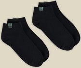 PAIRM - De sneakersok die niet kwijt raakt - Sneakersokken Dames en Heren - Zwart - 35-38 - 2 paar - Naadloos - Voor Dames en Heren - Enkelsokken - PAIR 'M - Click-able socks