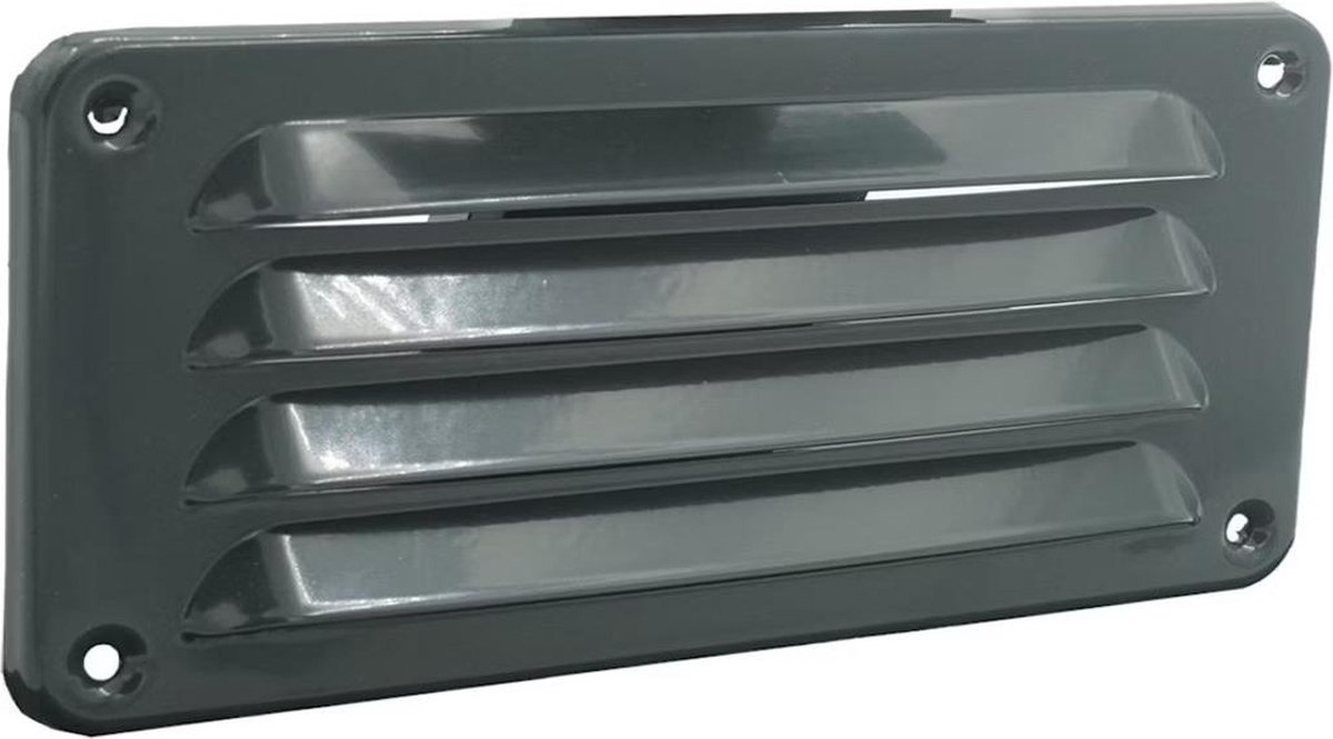 WEHA schoepenrooster opbouw, aluminium 180x90mm - antraciet (24011809 G)
