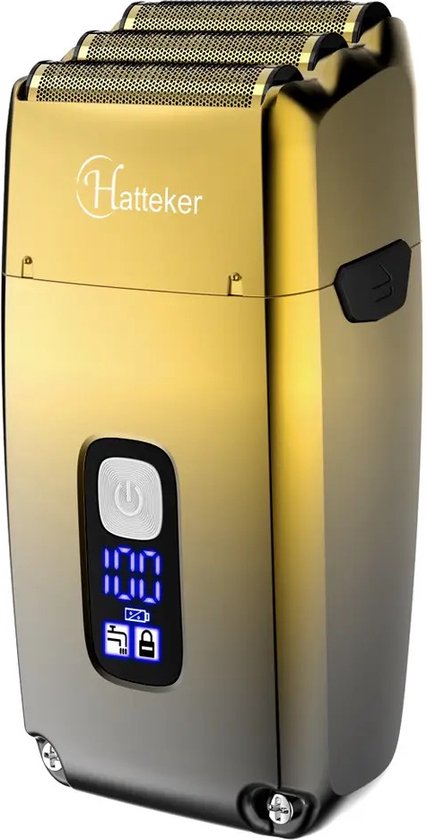 Shaver - scheerapparaat(elektrische shaver) Volledig metalen krachtige folie elektrische scheerapparaat haar duurzame drievoudige kop scheermachine voor mannen baard elektrisch scheermes kapper - Shaver - €49,99