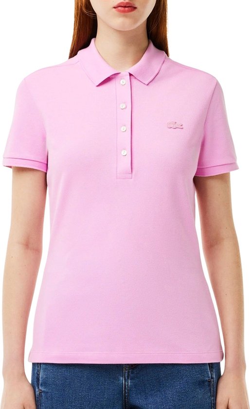 Piqué Stretch Poloshirt Vrouwen