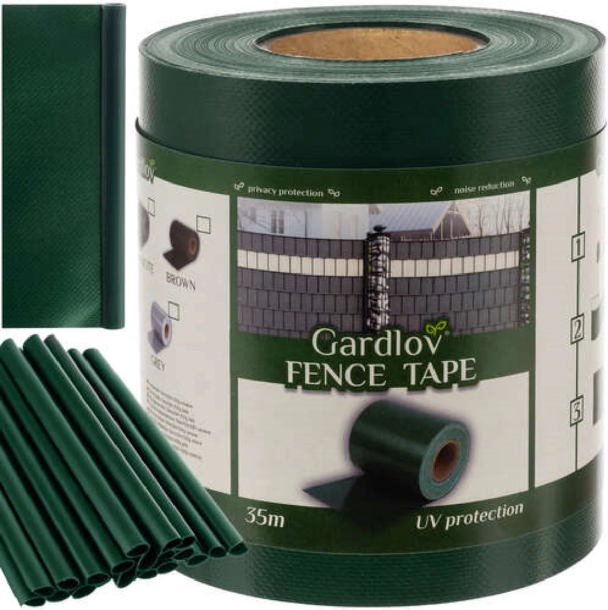 Gardlov Vlechtband Hekwerk 19 cm x 35 m Premium Kwaliteit Groen