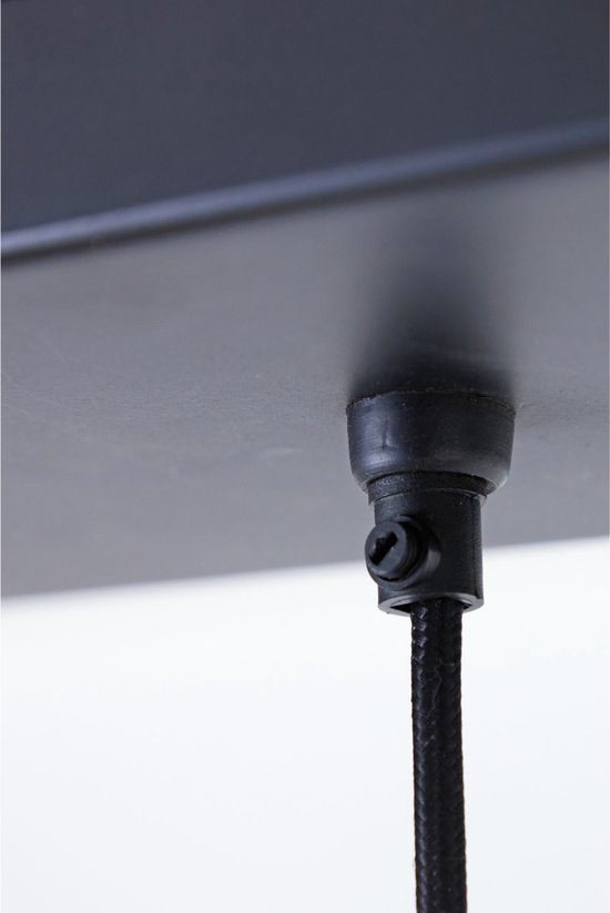 Light & Living Hanglamp Alvaro - Zwart - 5L - Modern - Hanglampen Eetkamer, Slaapkamer, Woonkamer