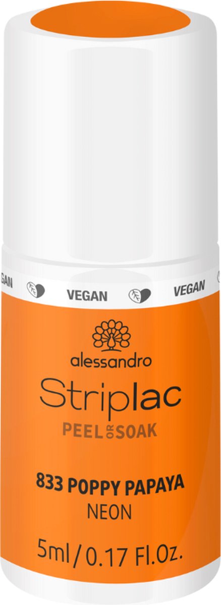 Goedkoopste Alessandro Striplac Peel or Soak 833 Poppy Papaya 5 ml