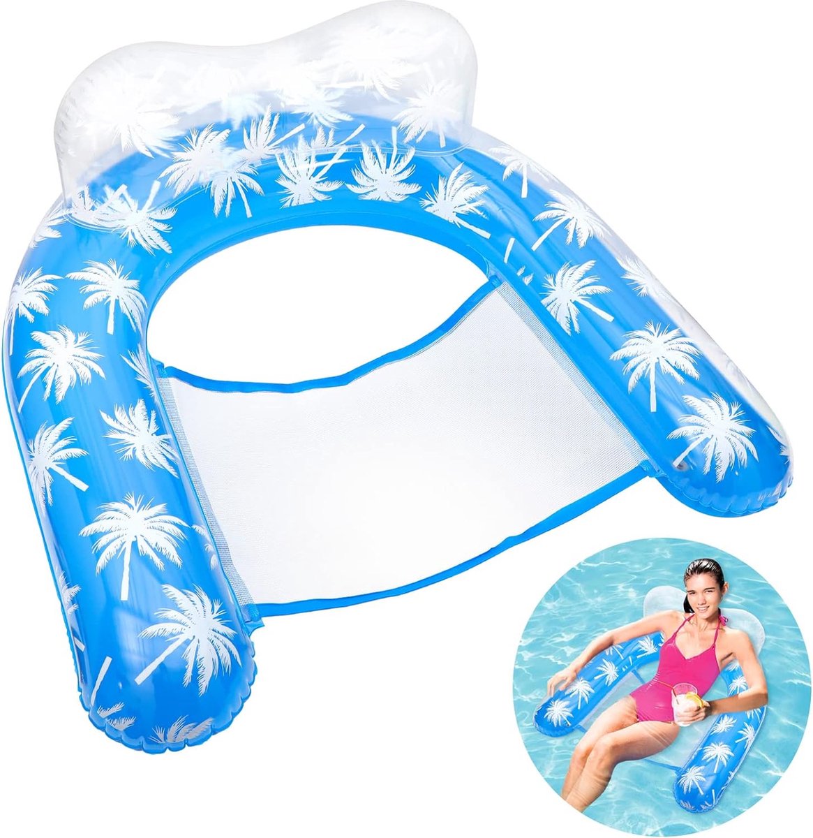 Waterhangmat - Water Hangmat - Luchtbed Zwembad - Luchtmatras Opblaasblaar - Zwembad - Strand - Waterspeelgoed - Vakantie - Must Have Voor In De Zomer!
