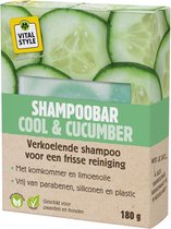 VITALstyle ShampooBar Cool & Cucumber - Hondenshampoo - Paardenshampoo - Verkoelend, Voor Een Frisse Reiniging - Voor De Gevoelige Huid - Met o.a. Komkommer & Aloë Vera