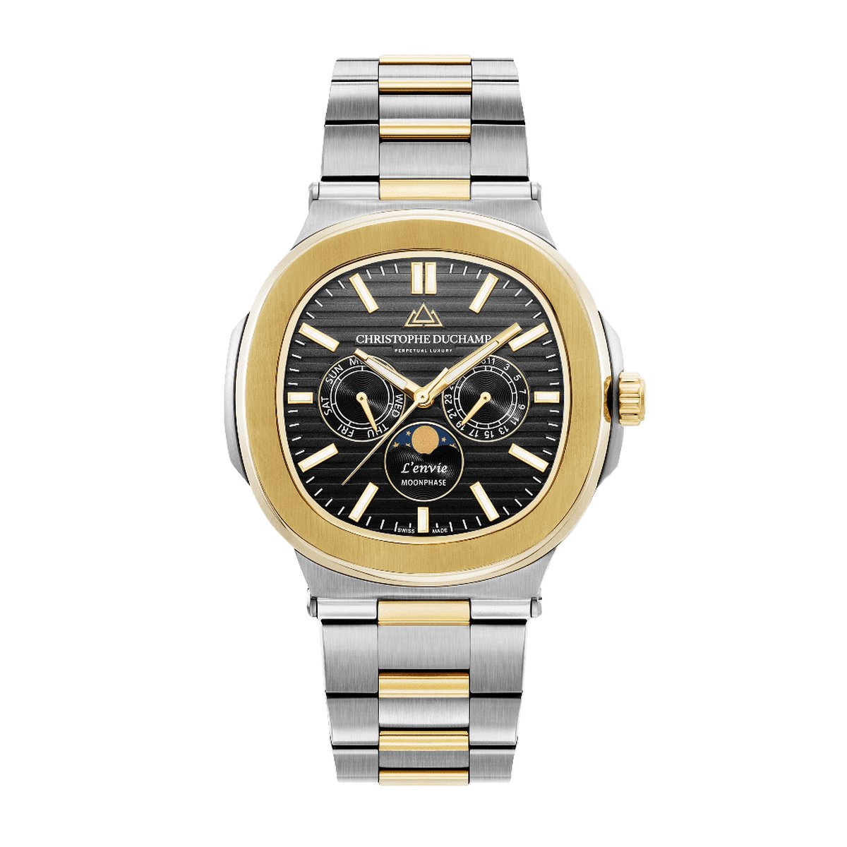 Luxe horloge | Christophe Duchamp | L'envie Moonphase Gold-Black