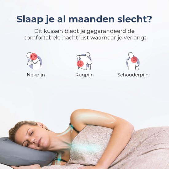 Ergonomisch hoofdkussen van. 70 x 50 cm aanbieding bij Action