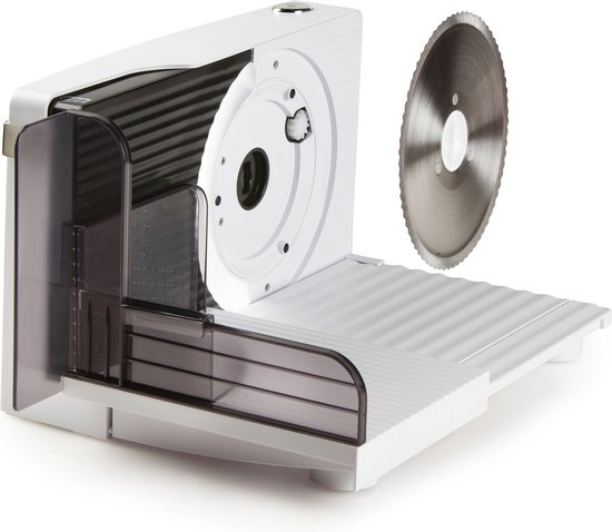 DOMO DO523S Snijmachine – Elektrisch - Gekarteld RVS Mes Ø 17 cm – Allessnijder - 120W