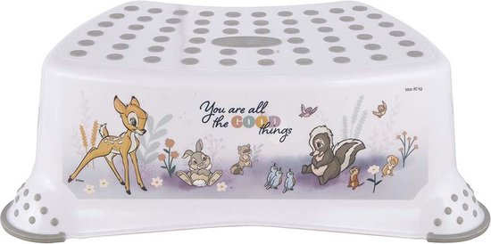 Keeeper Bambi Opstapje - Wit - Voor Toilettraining en Tandenpoetsen