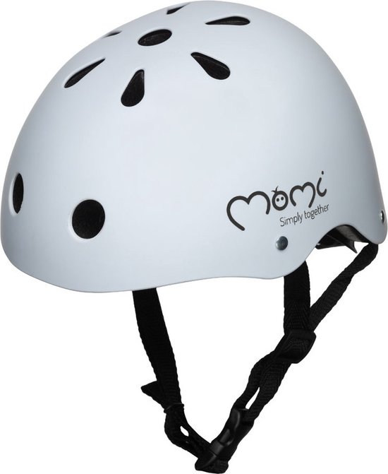 Momi Mimi - casque de sécurité pour enfants - casque de vélo - gris mat
