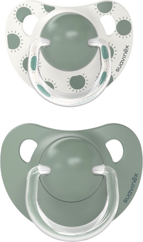 Suavinex Dreams Flat Duo Pink 0-6m – 2 Ciucci In Silicone Con Tettarella Piatta Ortodontica, Rosa E Bianco, Succhietti Sicuri