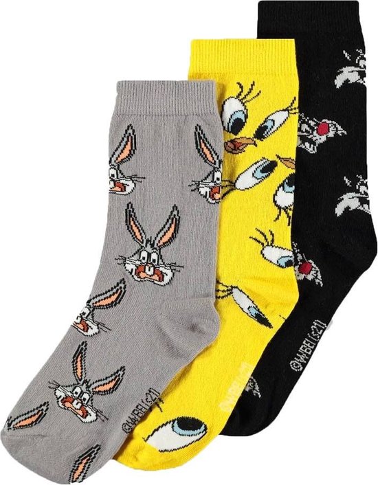Warner - Looney Tunes - Chaussettes Crew (3 Pack) Taille: 43/46