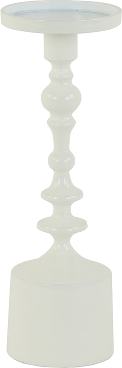 Kandelaar SHEVA - Ø11x33cm - Wit