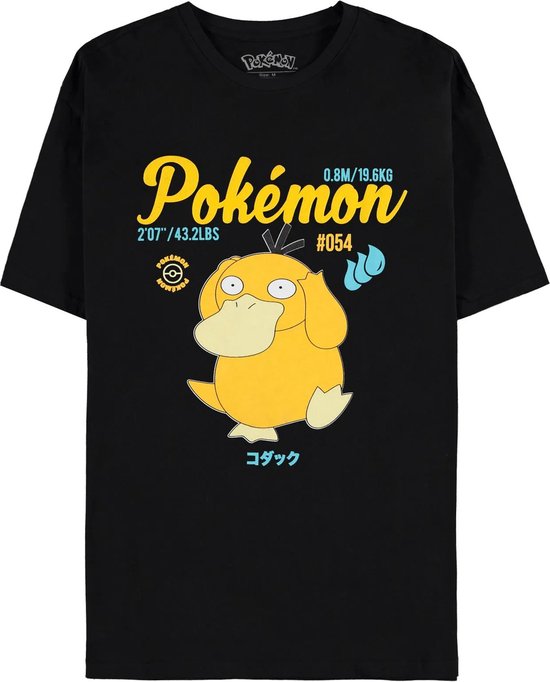 Pokémon - T-shirt Homme Psycanard Vintage - S - Zwart