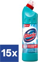 Glorix Extented Power Eucalyptus Bleek WC Reiniger (Voordeelverpakking) - 15 x 750 ml