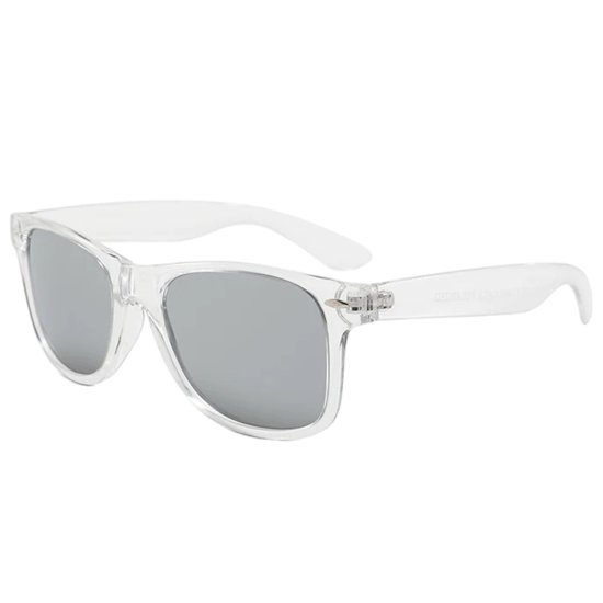 Fako Fashion® - Zonnebril Classic Polarised - Polariserend - Gepolariseerd - Heren Zonnebril - Dames Zonnebril - Transparant - Zilver van Fako Fashion® — afbeelding 3