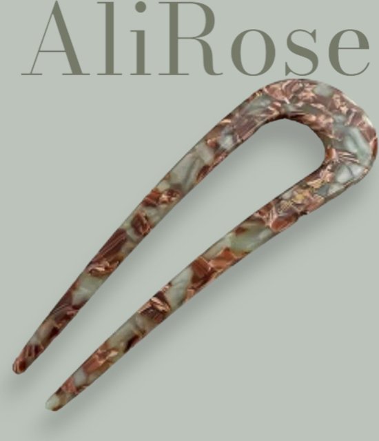 AliRose - Antieke Stijl - Haarspeld - U vorm - Haarvork - Koffie