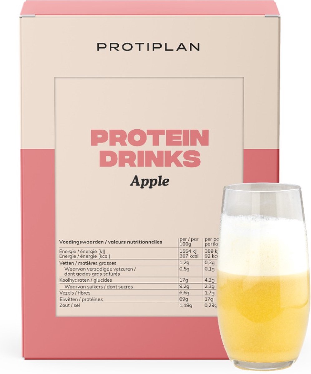 Goedkoopste Protiplan | Appel Drank | 7 x 25 gram | Snel afvallen zonder hongergevoel!