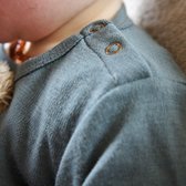 Wollen Baby- en kindertrui / long sleeve shirt – Merinowol - Stormy weather- 56