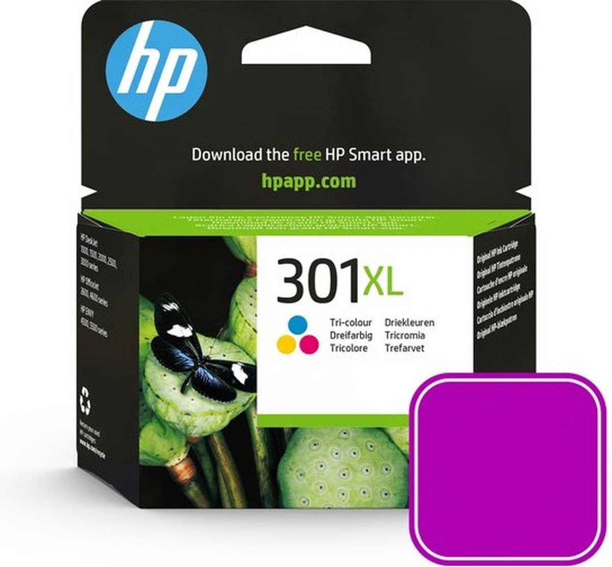 HP 301XL - Inktcartridge / Hoge Capaciteit / Kleur - HP