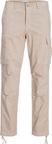 JACK & JONES Ace Tucker Cargoa loose fit - heren cargo broek - zilvergrijs - Maat: 32/34