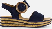 Gabor Sandalen blauw Nubuck - Dames - Maat 38.5