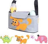 Kinderwagentas, organizer, kinderwagen, buggy, tas, baby, universele multifunctionele opbergtas (hond)