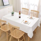 tafelkleed - tafelkleed decoratie van Hoge Kwaliteit / DECORATIEF & MULTIPURPOSE, 100 x 140 cm ,White