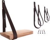 NOOBLU SHELV plankdragers - Voordeelset 4 stuks - Chocolate brown