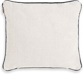 Sierkussen Knit Factory Snooze - Beige - 50x50 cm - kussen carré - Super doux et moelleux - Housse de coussin avec rembourrage de coussin