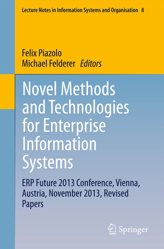 Novel Methods and Technologies for Enterprise Information Sy ... - cover